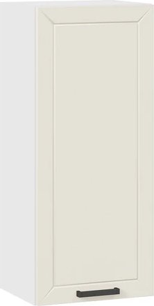 

Шкаф навесной Трия Лорас 1ВВ4 с одной дверью (белый/холст брюле)