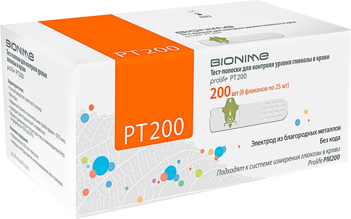 

Тест-полоски Bionime PТ 200 (200 шт)