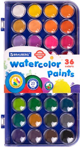 Акварельные краски BRAUBERG Premium 191746 (36 цв)