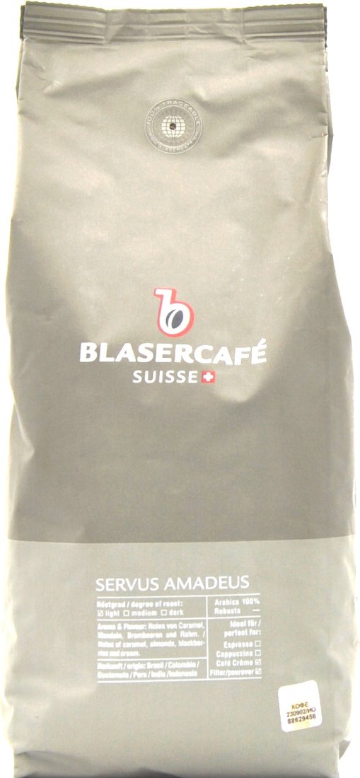 

Кофе Blasercafe Servus Amadeus в зернах 1000 г