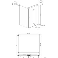 Душевой уголок Ambassador Set 12011106R-ST6