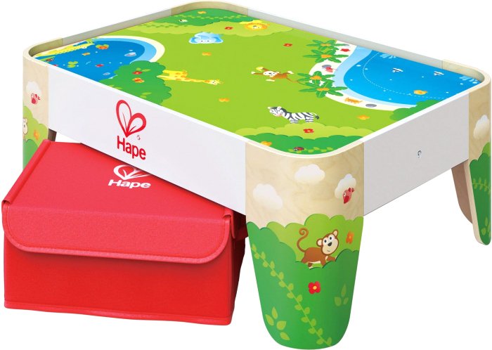 

Развивающая игра Hape Ж/д с коробкой для хранения E3823-HP