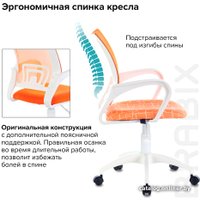 Компьютерное кресло Brabix Fly MG-396W 532402 (белый/сетка оранжевая TW-38-3/Giraffe)