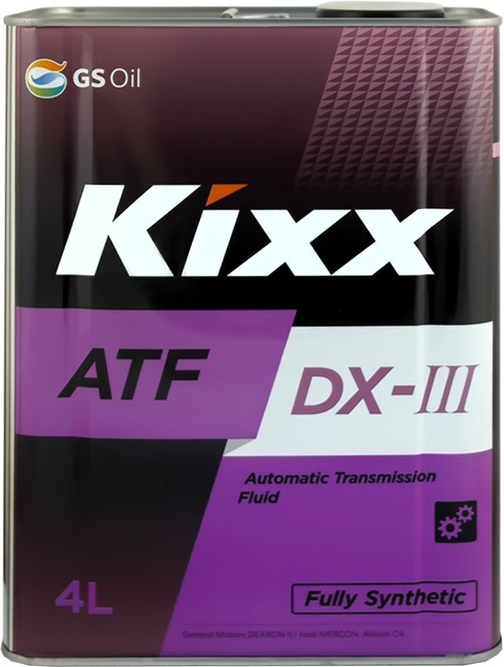 

Трансмиссионное масло Kixx ATF DX-III 4л