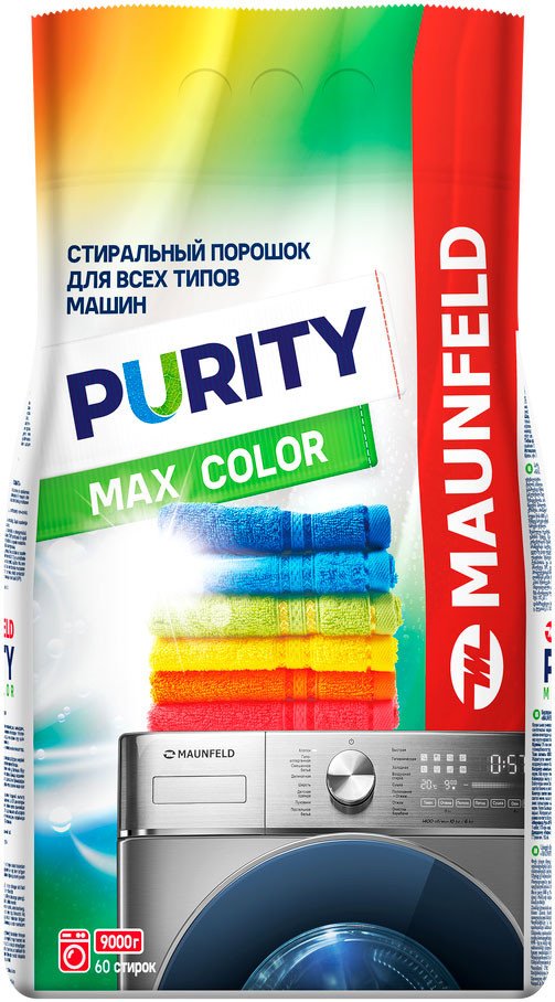 

Стиральный порошок MAUNFELD Purity Max Color Automat 9 кг