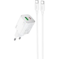 Сетевое зарядное Hoco N41 USB Type-C (белый)