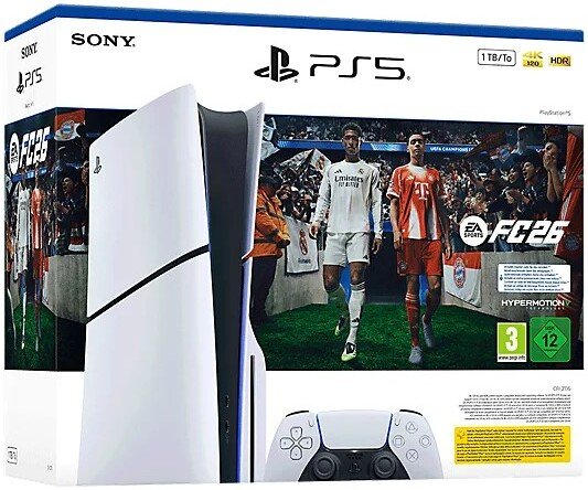 

Игровая приставка Sony PlayStation 5 Slim CFI-21XX (2 ревизия, с дисководом) + FC 26 (цифровой ключ)