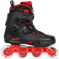 Роликовые коньки Powerslide Next Core 80 908370 (р. 42-43, черный/красный)