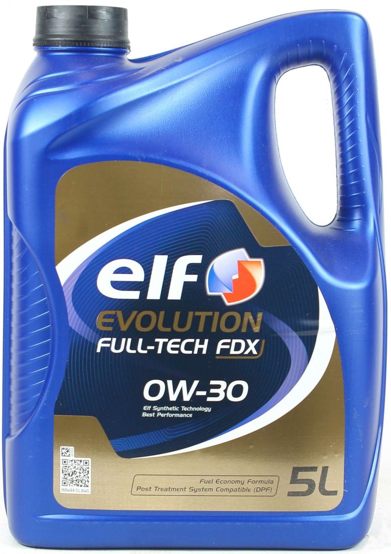 

Моторное масло Elf Evolution Full-Tech FDX 0W-30 5л