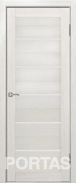 

Межкомнатная дверь Portas S22 70x200 (французский дуб, стекло lacobel белый лак)