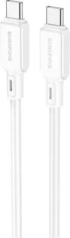 Кабель Borofone BX94 USB Type-C - USB Type-C (1 м, белый)