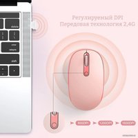 Мышь Ratel E370 (розовый) в Солигорске