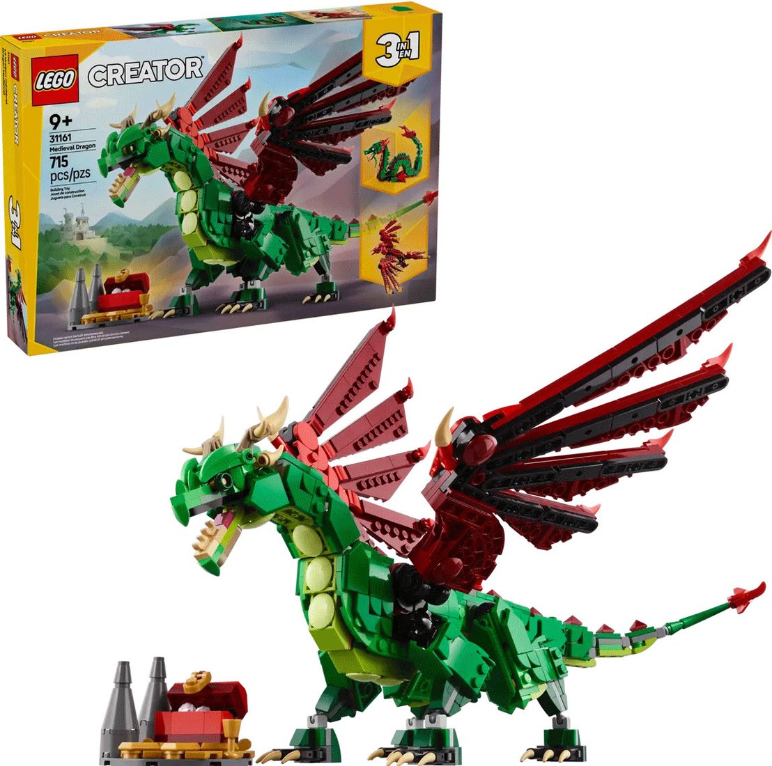 Конструктор LEGO Creator 3 в 1 31161 Средневековый дракон 3 в 1