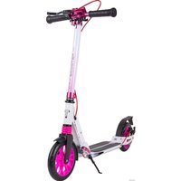 Двухколесный подростковый самокат Tech Team City Scooter Disk Brake 2023 (белый/розовый)