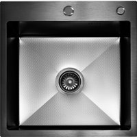 Кухонная мойка Blantek FS-5050HN Honeycomb Nano black ECO (+501F40-B)