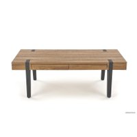 Журнальный столик Halmar Tuluza (орех медовый/черный)