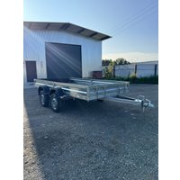 Двухосный прицеп AvtoS A40U2B (4000x2000x300, R16, ресс. 3302 ГАЗ-2лист, тент 800мм)