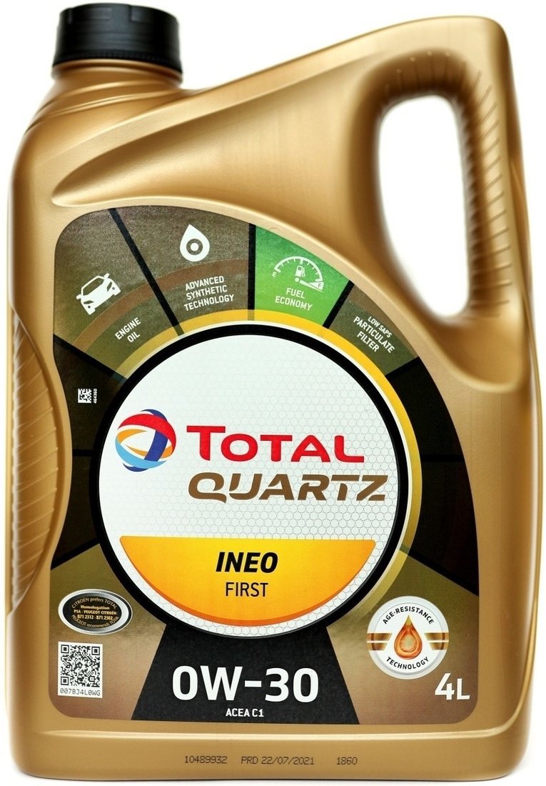 

Моторное масло Total Quartz Ineo First 0W-30 4л