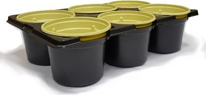 

Кассета/горшок для рассады ГазонCity Пластиковые с подставкой 9x6.8 см (черный, 6 шт)