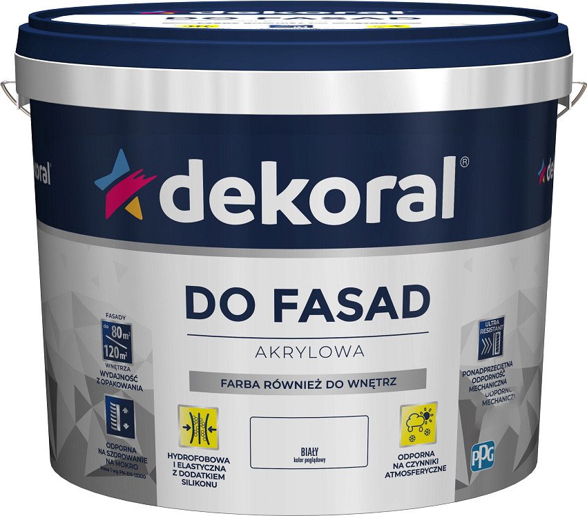 

Краска Dekoral Do Fasad Акриловая 3 л (белый)