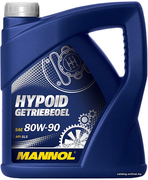Трансмиссионное масло Mannol Hypoid Getriebeoel 80W-90 API GL 5 4л