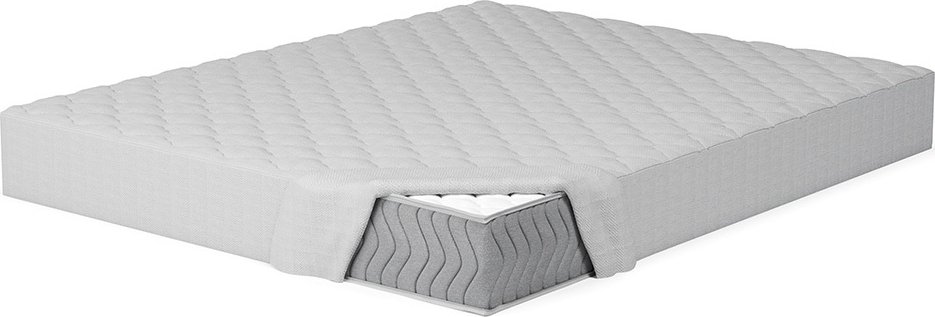 

Защитный наматрасник ЭОС Double cotton 180х186 h-30 Light grey