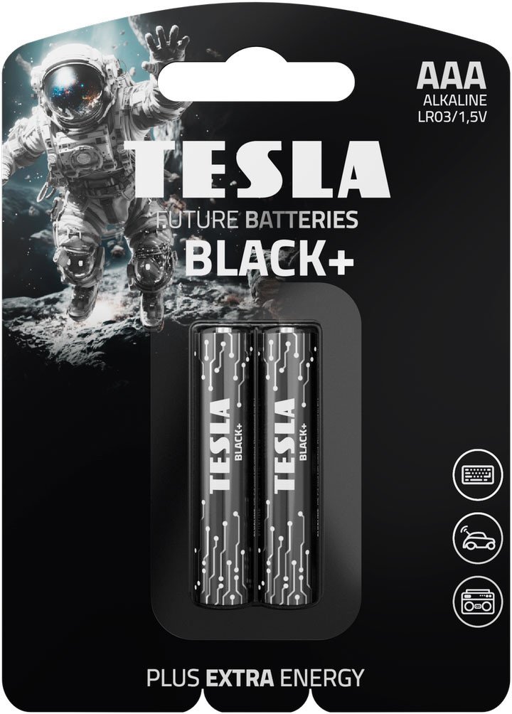 Батарейка Tesla Black+ LR03 2BP