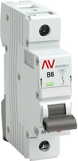 

Выключатель автоматический EKF Averes AV-6 1P 6A (B) 6kA mcb6-1-06B-av