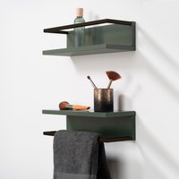  Lauter Полка Lea с рейлингом (серо-зеленый полуматовый)