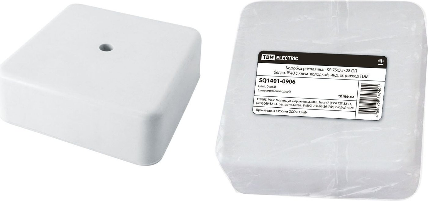 

Накладная коробка TDM Electric SQ1401-0906 (белый)