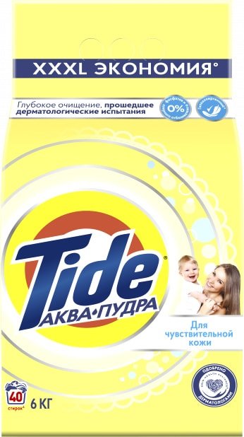 

Стиральный порошок Tide Для чувствительной кожи (6 кг)