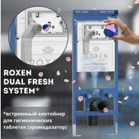 Унитаз подвесной Roxen Antares в комплекте с инсталляцией StounFix Dual Fresh 6 в 1 569295 (кнопка: белый глянец)