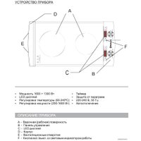 Настольная плита Sakura SA-7159