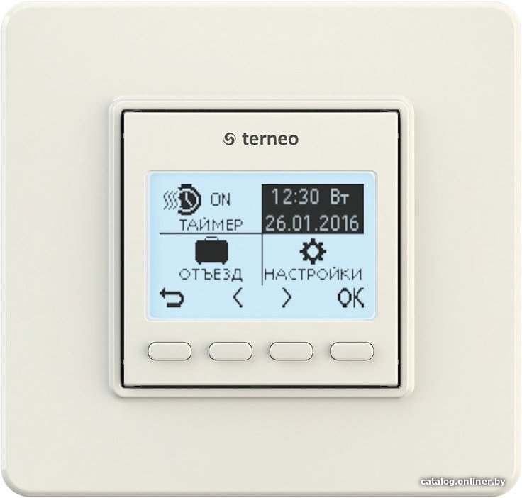 Терморегулятор Terneo pro (слоновая кость)