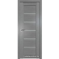 Межкомнатная дверь ProfilDoors 2.76XN R 60х200 (грувд серый, стекло матовое)