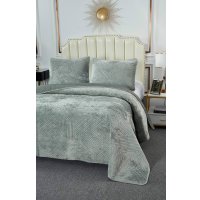 Набор текстиля для спальни Sofi De MarkO Патрисия 160x220 Пок-П-160x220и1 (изумруд 1)