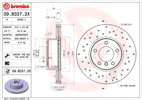 

Brembo 09B3372X