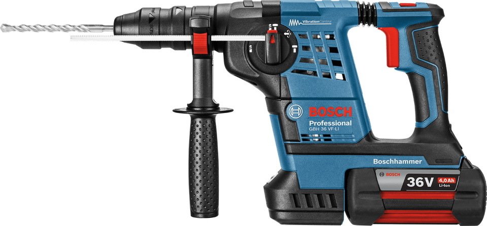 

Перфоратор Bosch GBH 36 VF-LI Plus Professional 0611907002 (с 2-мя АКБ)