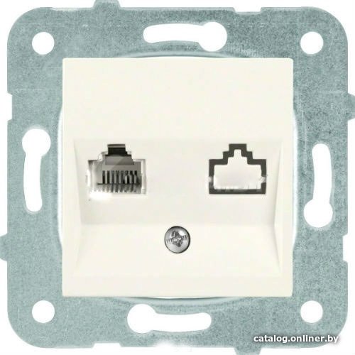 Розетка телефонная Panasonic Karre Plus WKTT04022BG-BY