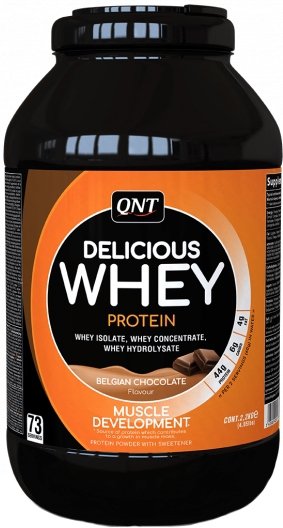 

Протеин сывороточный (изолят) QNT Delicious Whey Protein Powder (бельгийский шоколад, 2200 г)