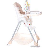 Высокий стульчик Martin Noir Nula Lux (Beige Marble) 0+