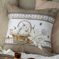 Декоративная подушка Listelle Торонто кайма с корзинкой 817701/2