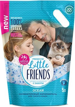 

Наполнитель для туалета Little Friends Ocean 5 л