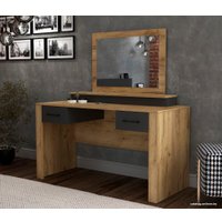 Туалетный столик с зеркалом Интерлиния Loft LT-СТ1 (дуб золотой/антрацит)