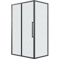 Душевой уголок Grossman Cosmo 110x100x195 120.K33.02.1110.21.02 (черный матовый/стекло шиншилла)