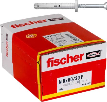 

Дюбель-гвоздь Fischer N 8 x 60/20 F 513701 (100 шт)