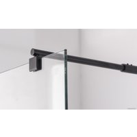 Душевая стенка Saniteco Walk-In SN-W8TB90 (90x200, прозрачное стекло, черный профиль) в Пинске