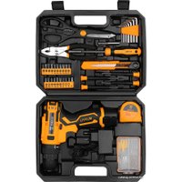 Дрель-шуруповерт Deko Banger SET 93 063-4167 (с 1-им АКБ, кейс, набор оснастки)