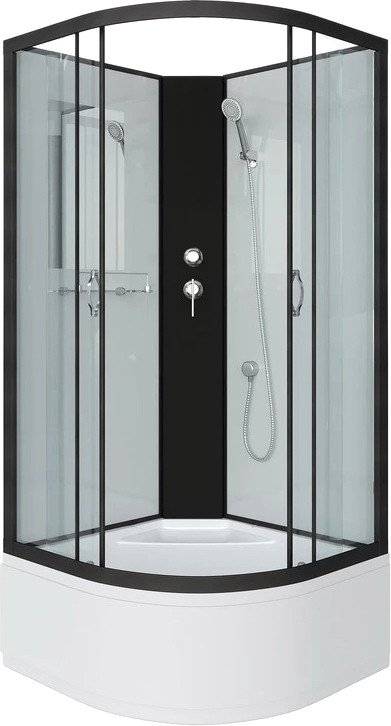 Душевая кабина Niagara Classic NG-6709-14BK 100x100x200 (прозрачное стекло/черный)