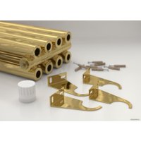 Стальной трубчатый радиатор Сунержа Эстет-00 EU50 1800х315 7 секций (золото)